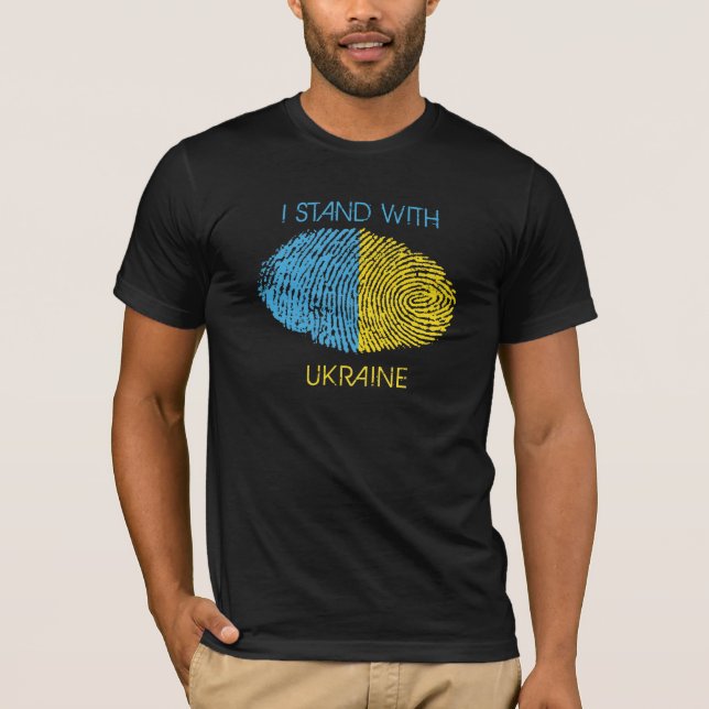Ukraine T - Shirt Ukrainische Roots Nationalität H (Vorderseite)