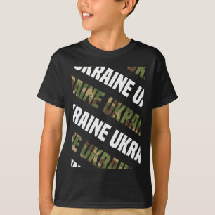 Ukraine-Tarnmuster Grün-Tarnung T-Shirt