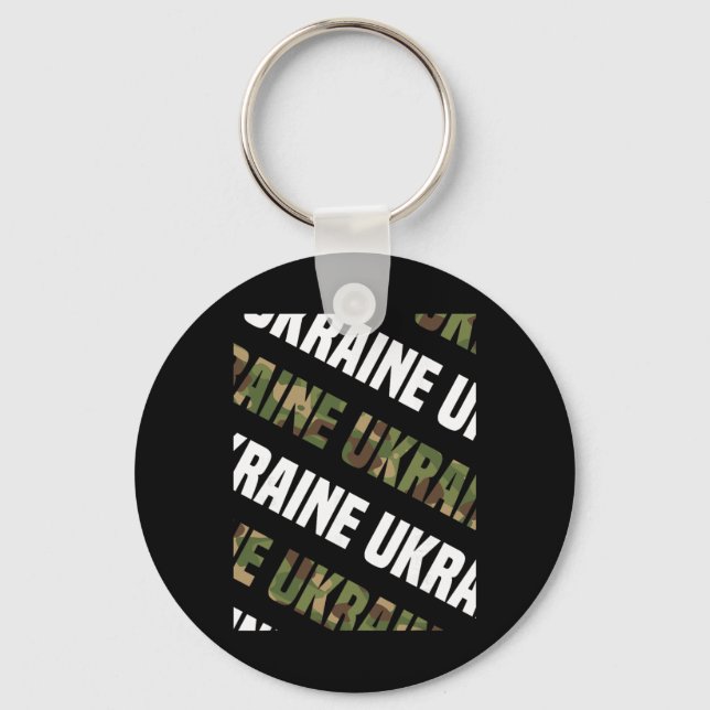 Ukraine-Tarnmuster grüne Tarnung Schlüsselanhänger (Vorderseite)