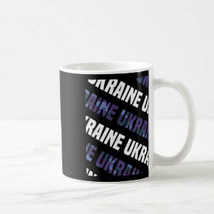 Ukraine-Tarnmuster lila Tarnung Kaffeetasse