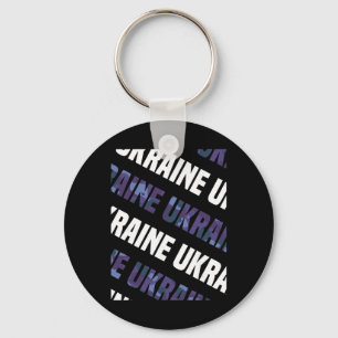 Ukraine-Tarnmuster lila Tarnung Schlüsselanhänger