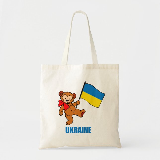 Ukraine Teddy Bear Tragetasche (Vorne)