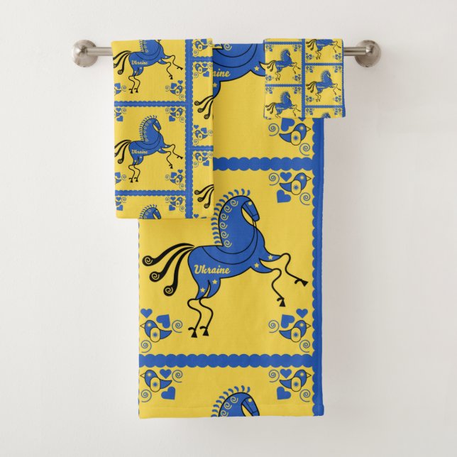 Ukraine Traditionelle slawische Volkskunst Badhandtuch Set (Insitu)