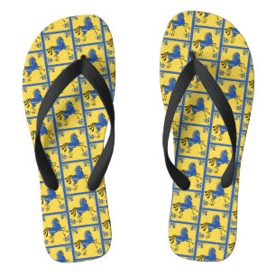 Ukraine Traditionelle slawische Volkskunst Flip Flops