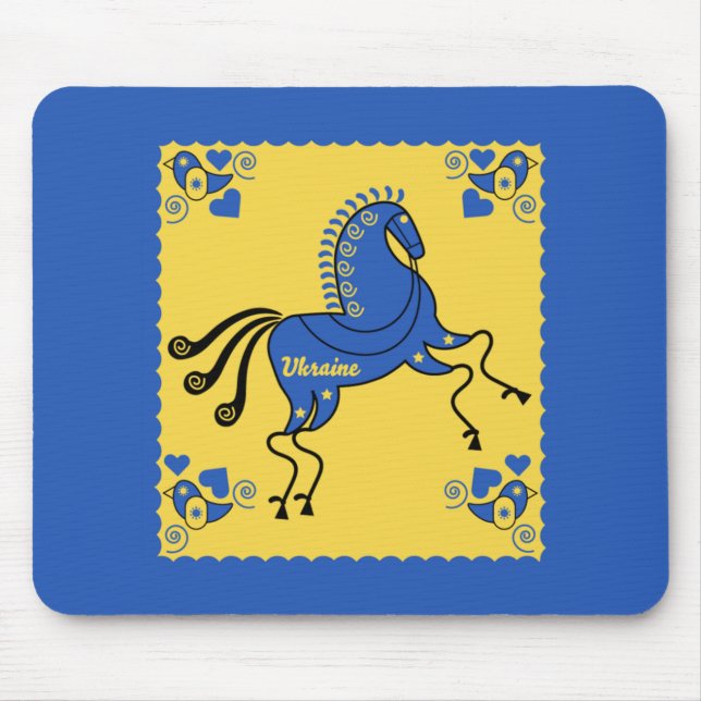 Ukraine Traditionelle slawische Volkskunst Mousepad (Vorne)