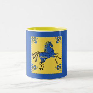 Ukraine Traditionelle Volkskunst Zweifarbige Tasse
