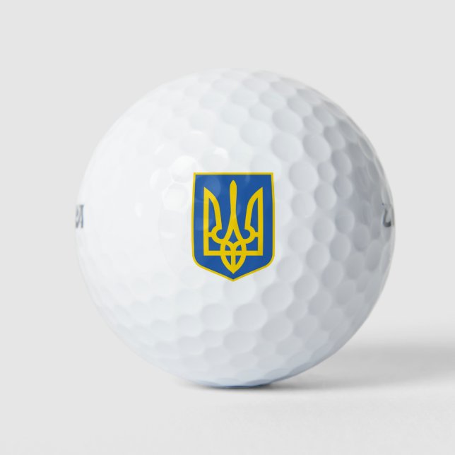 UKRAINE-TRIDENT GOLFBALL (Vorderseite)