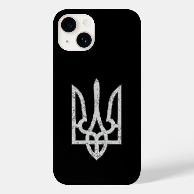 Ukraine Trident Gyrfalcon Wappen vergeudet Case-Mate iPhone Hülle (Rückseite)