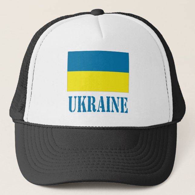 Ukraine Truckerkappe (Vorderseite)