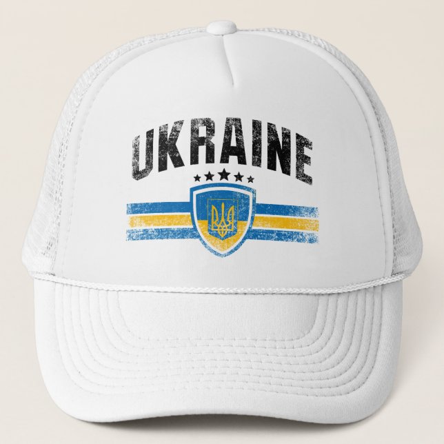 Ukraine Truckerkappe (Vorderseite)