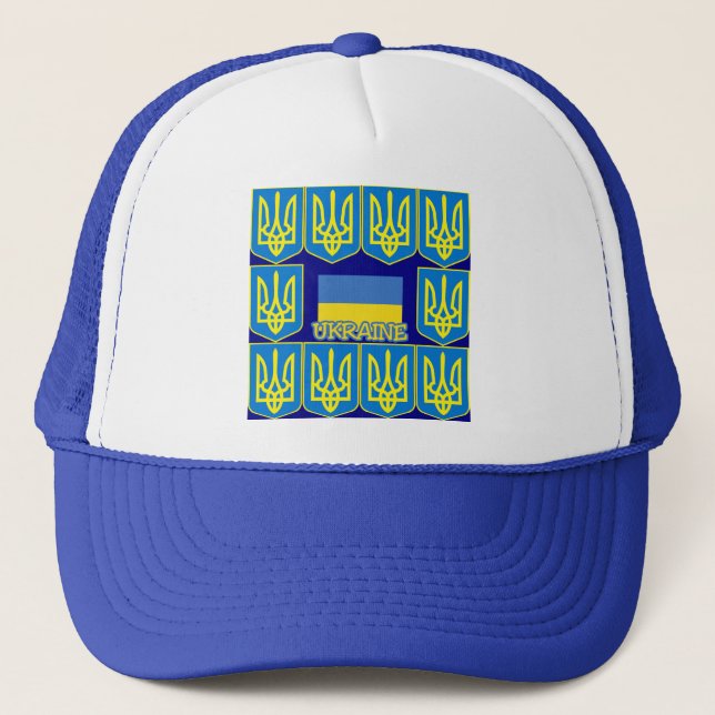 Ukraine Truckerkappe (Vorderseite)