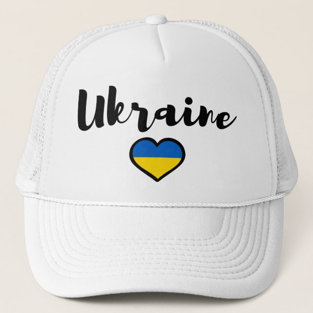 Ukraine Truckerkappe (Vorderseite)