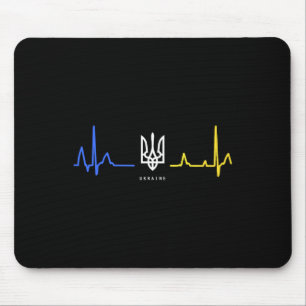 Ukraine Tryzub Ukrainische Flagge Dreizack Zelensk Mousepad