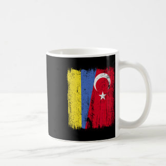 Ukraine Türkei Halbe Flagge Türkei Ukrainisch Türk Kaffeetasse