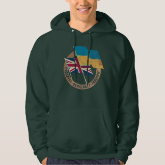 Ukraine-UK Freundschaftsemblem Hoodie