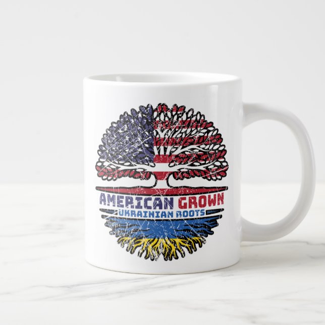 Ukraine Ukraine USA USA Staaten Jumbo-Tasse (Rechts)