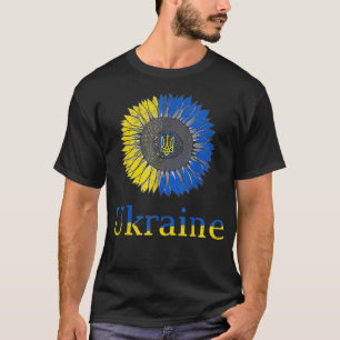 Ukraine Ukrainer Sonnenblume Vintage Ukrainische F T-Shirt