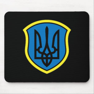 Ukraine Ukrainer Ukrainisch Kiew Trysub Flagge 15 Mousepad