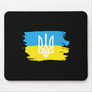 Ukraine Ukrainer Ukrainisch Kiew Trysub Flagge 3 Mousepad