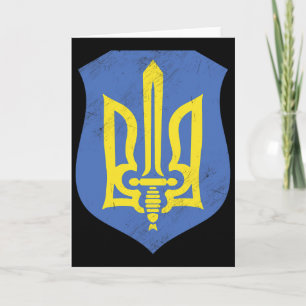 Ukraine Ukrainer Ukrainisch Kiew Trysub Flagge 6 Karte
