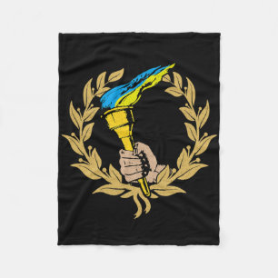 Ukraine Ukrainer Ukrainisch Kiew Trysub Flagge 9 Fleecedecke