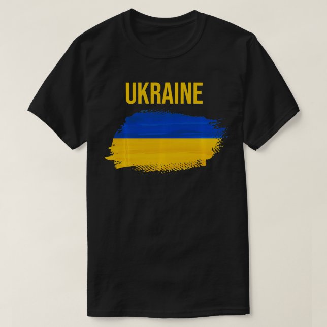 Ukraine  Ukrainian Tee Travel Flag  (Design vorne)