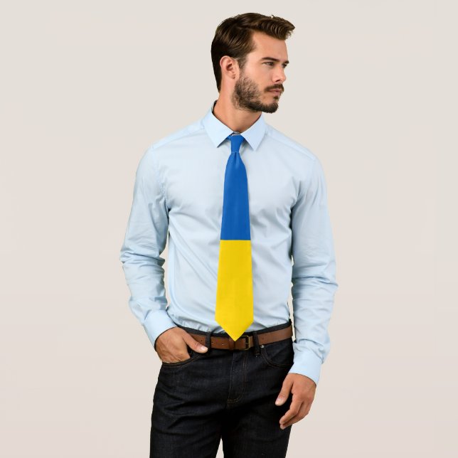 Ukraine ukraininan flag tie Slips Krawatte (Beispiel)