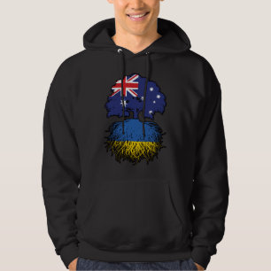 Ukraine Ukrainisch Australisch Australien Tree Roo Hoodie