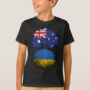 Ukraine Ukrainisch Australisch Australien Tree Roo T-Shirt