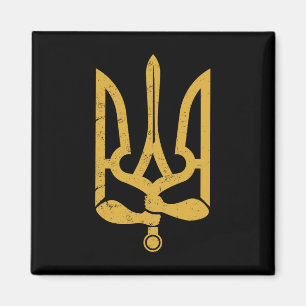 Ukraine Ukrainisch Kiew Trysub Flagge 10  Magnet