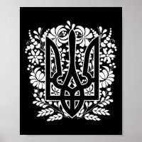 Ukraine Ukrainisch Kiew Trysub Flagge 13