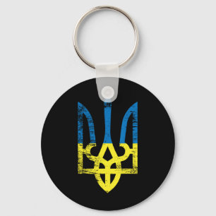 Ukraine Ukrainisch Kiew Trysub Flagge 15 Schlüsselanhänger