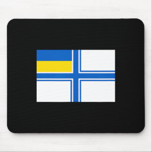Ukraine Ukrainisch Ukraine-Flagge Navel Marineflag Mousepad