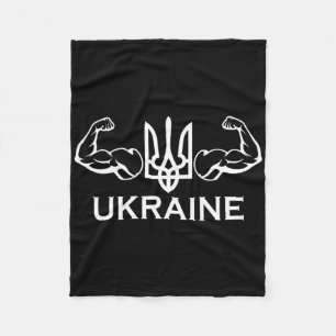 Ukraine Ukrainisch Ukrainisch Kiew Trysub Flagge Fleecedecke
