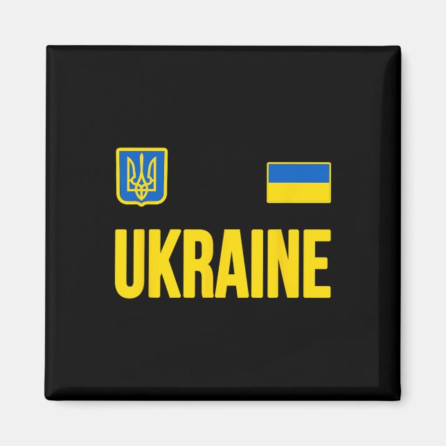 Ukraine Ukrainische Flagge 2  Magnet (Vorne)