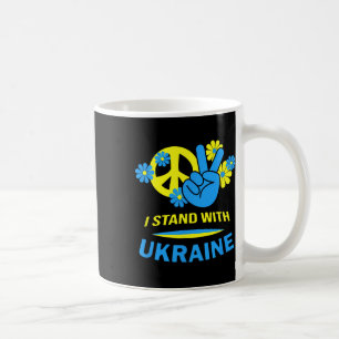 Ukraine Ukrainische Flagge Frieden in der Ukraine Kaffeetasse