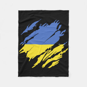 Ukraine Ukrainische Flagge Stolz Wurzeln Erbe Fleecedecke