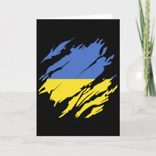 Ukraine Ukrainische Flagge Stolz Wurzeln Erbe  Karte