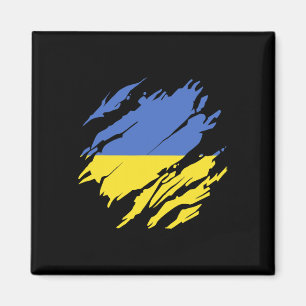 Ukraine Ukrainische Flagge Stolz Wurzeln Erbe Magnet