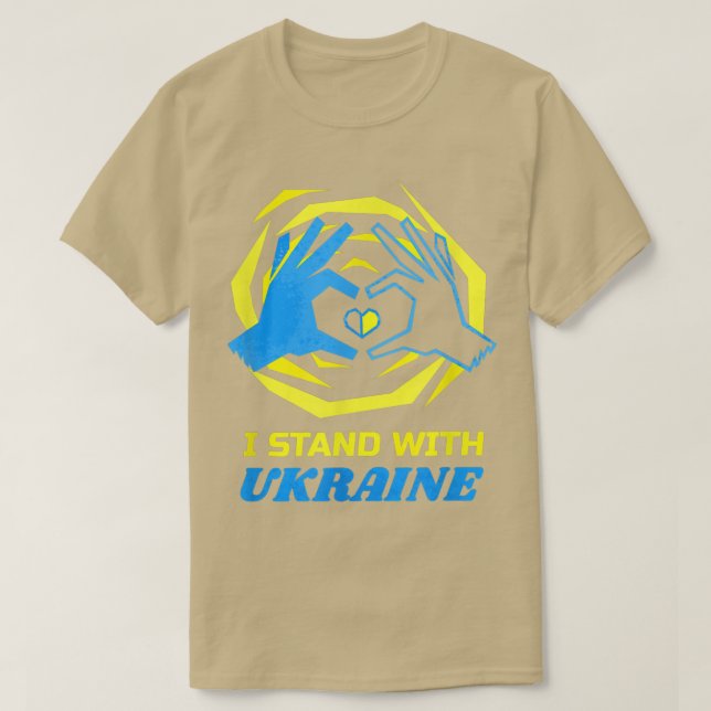 Ukraine ukrainische Flagge Volodymyr Zelenskyj Ukr T-Shirt (Design vorne)