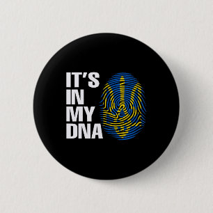 Ukraine Ukrainische Flagge Wappen Ukraine DNA Button