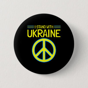 Ukraine Ukrainische Unterstützung Antikriegs- Ich Button
