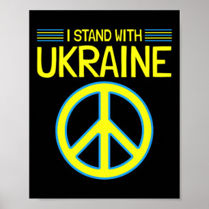 Ukraine Ukrainische Unterstützung Antikriegs Ich s Poster