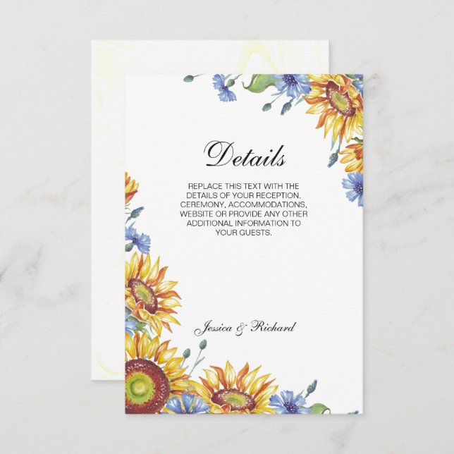 Ukraine - Umschließungskarte für die Aquarellfarbe Begleitkarte (Vorne/Hinten)