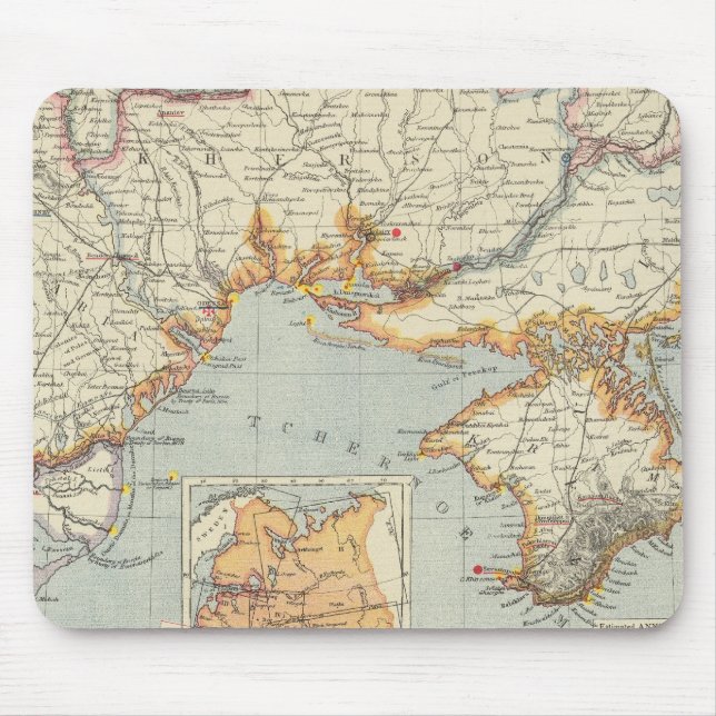 Ukraine und Moldau Mousepad (Vorne)