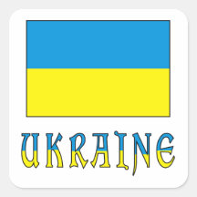 Ukraine und ukrainische Flagge