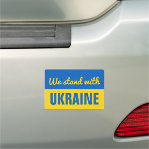Ukraine unterstützen Frieden Blue Yellow Ukrainisc Auto Magnet