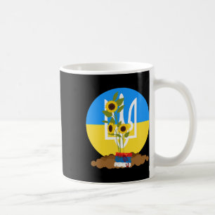 Ukraine Unterstützer Sonnenblumenkerne Stand Mit U Kaffeetasse