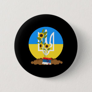 Ukraine Unterstützer Sonnenblumenkerne Steht mit d Button