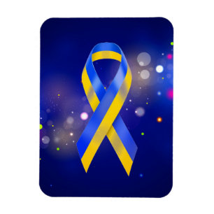 Ukraine unterstützt blaugelbes Sensibilisierungsba Magnet